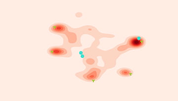 Data Visualizations, heatmap of the movement profile of selected child.