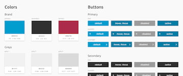 An extract of the design system implemented for Vitafy.