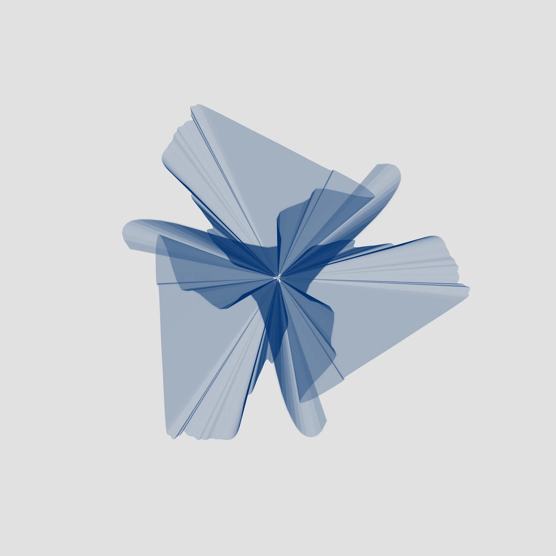Print 2 of Blue Curves.