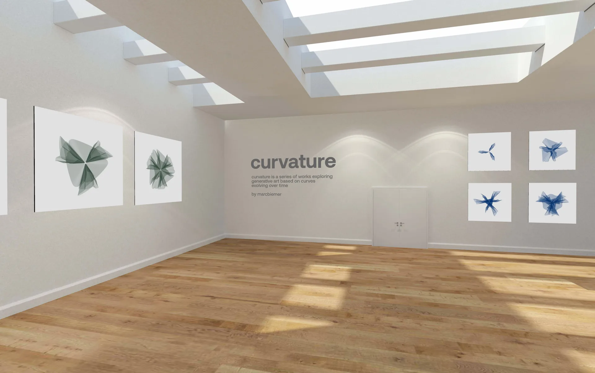 Virtual exhibition of Curvature (Perspective 1).