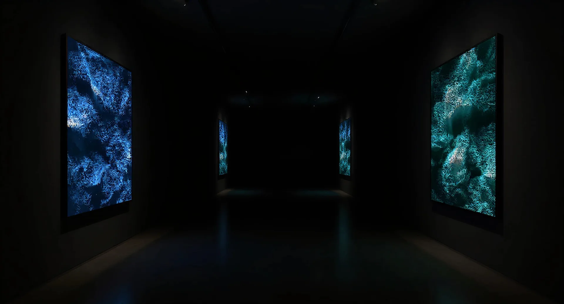Installation concept using paired screens