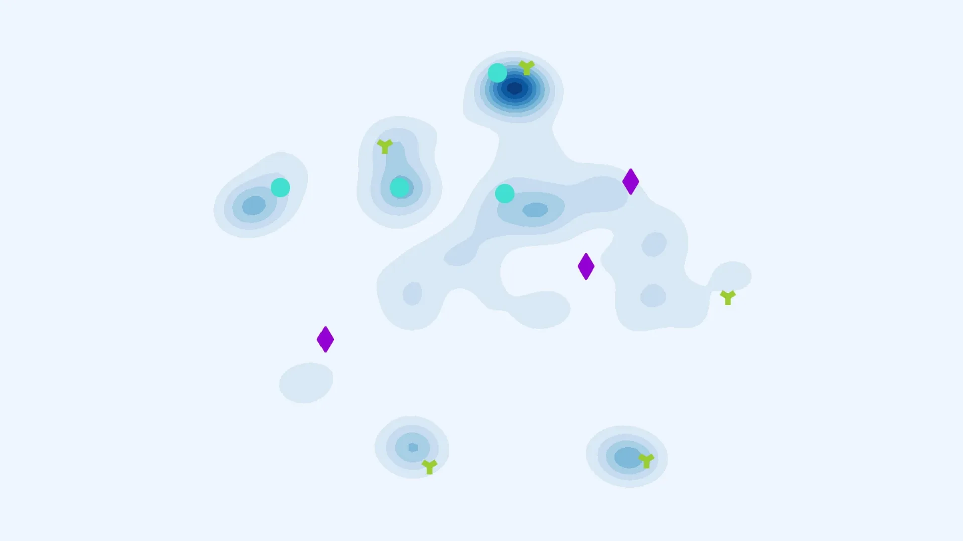 Heat-Map created from blue player movement data.