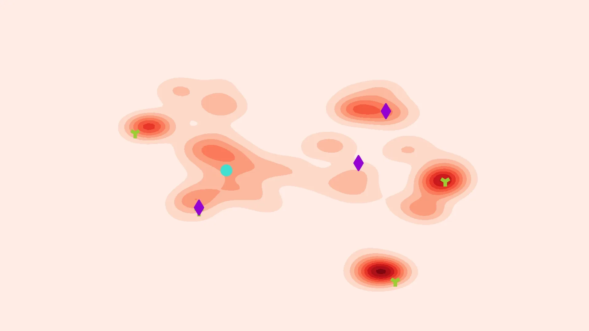 Heat-Map created from red player movement data.
