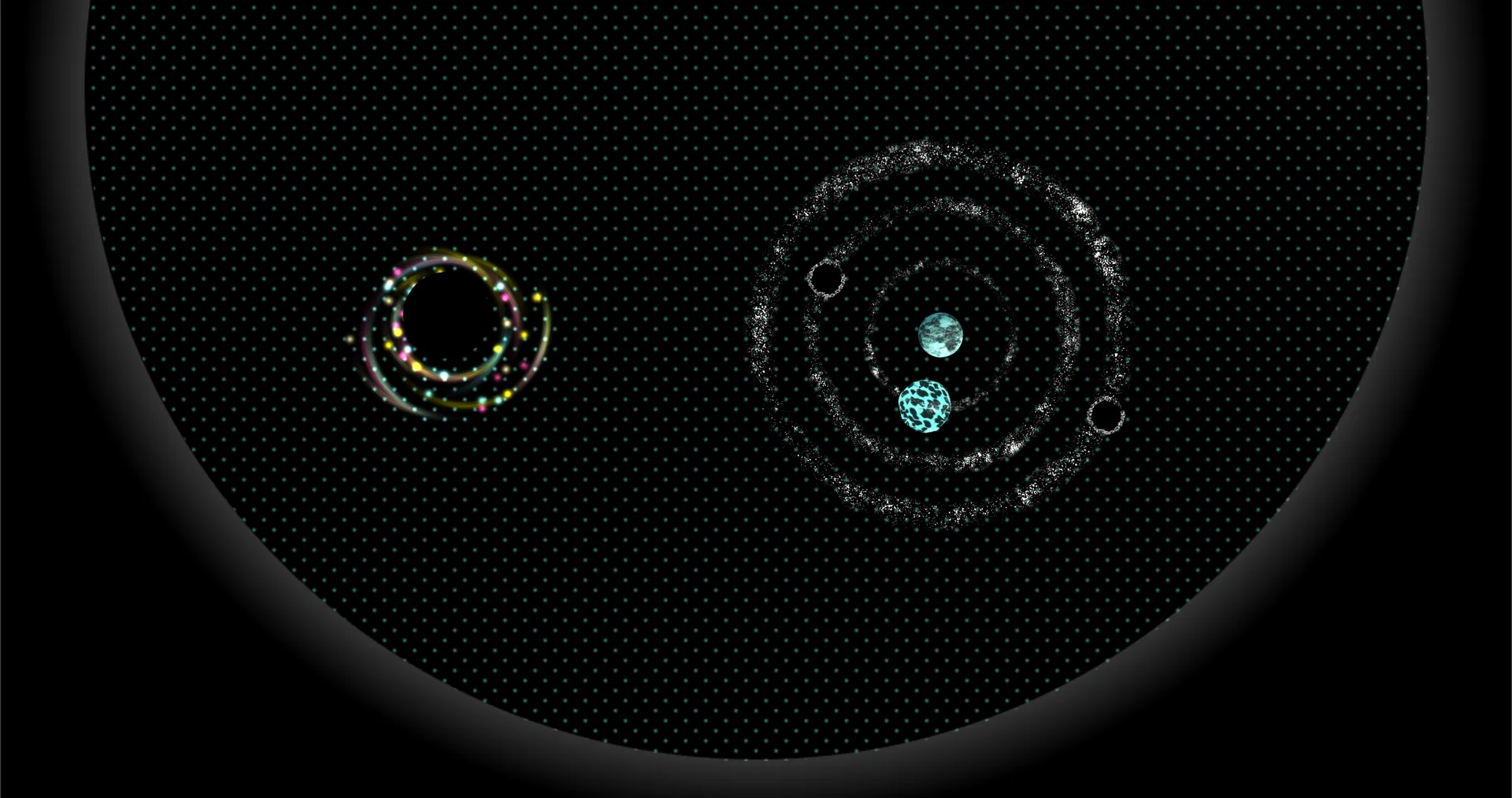 Game element design - Star and blackhole.