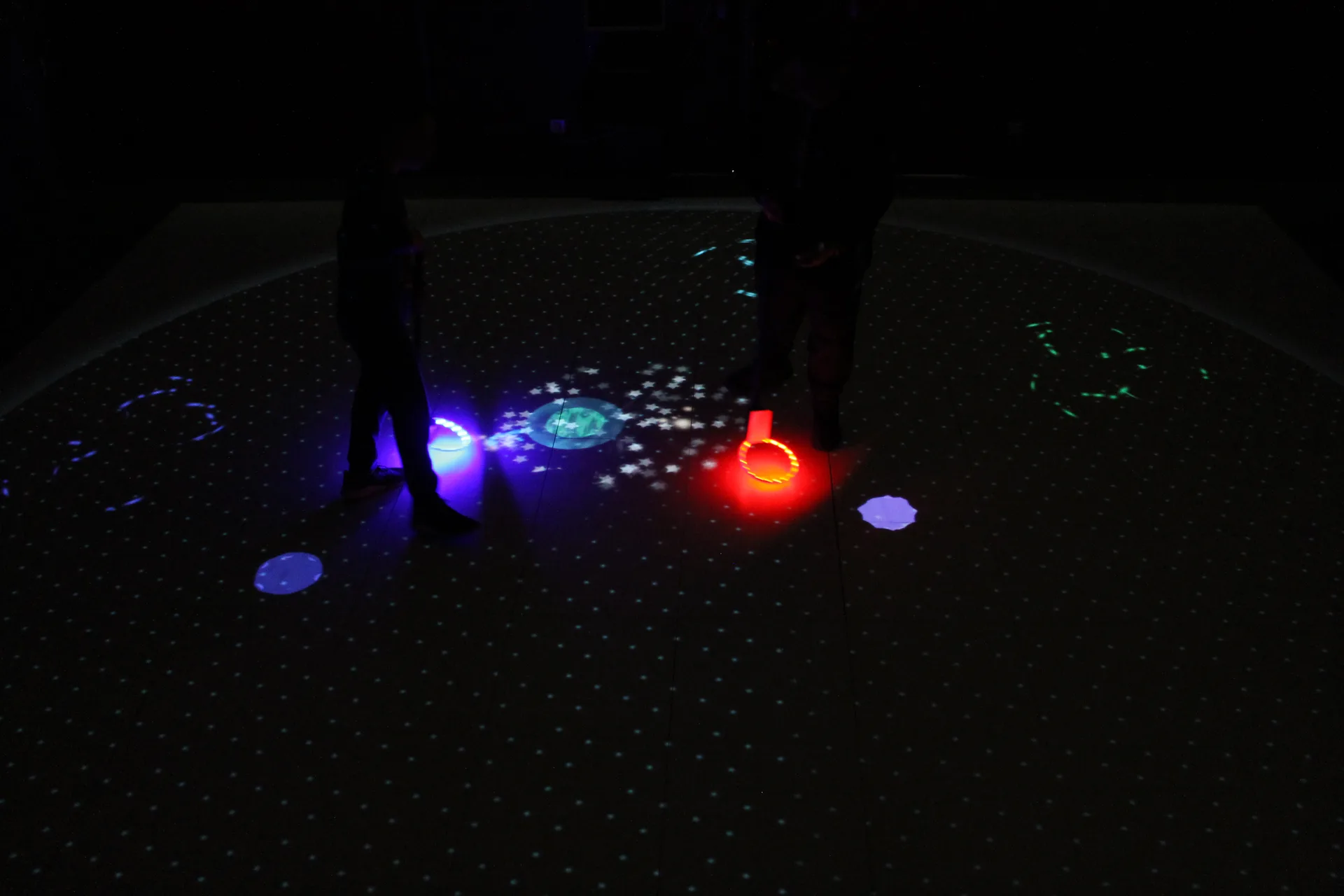 Players creating a planet.