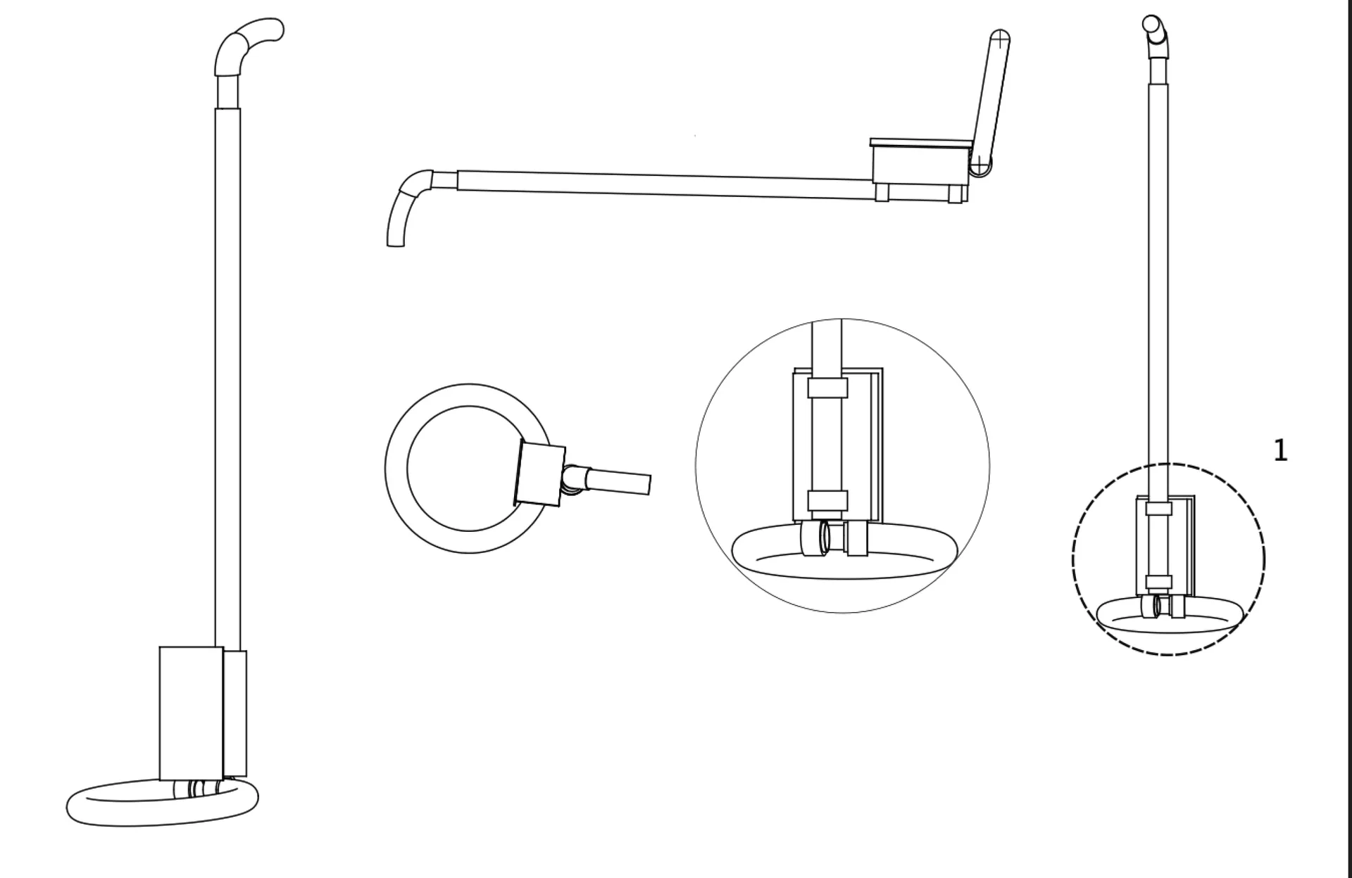 A technical drawing of the handheld controllers utilized for playing Spark.